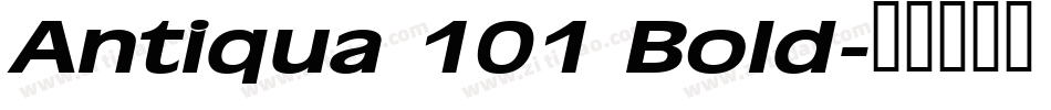Antiqua 101 Bold字体转换